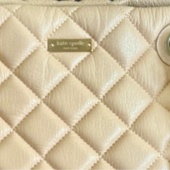 Kate Spade Quilted Cream Shoulder Tote Bag - Picture 11 of 11